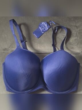 New Fantasie Aura Navy Moulded Tshirt Bra 32H Plus